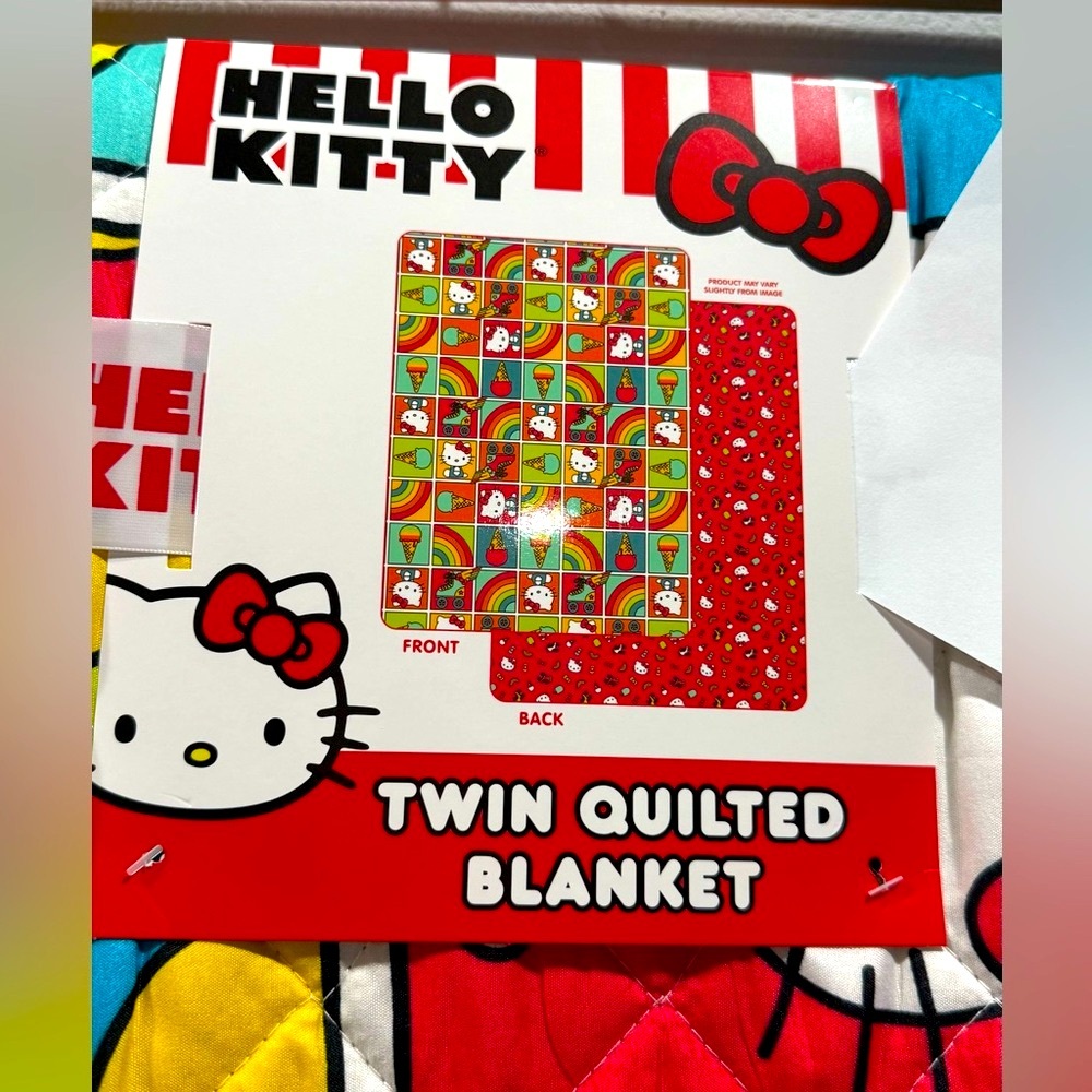 Hello Kitty Twin Quilted Blanket